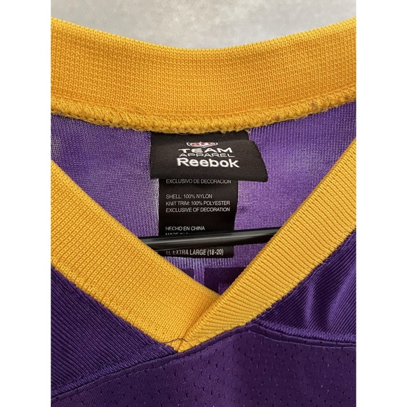 Minnesota Vikings Adrian Peterson Size Youth XL 18-20 Reebok Jersey - Picture 7 of 7